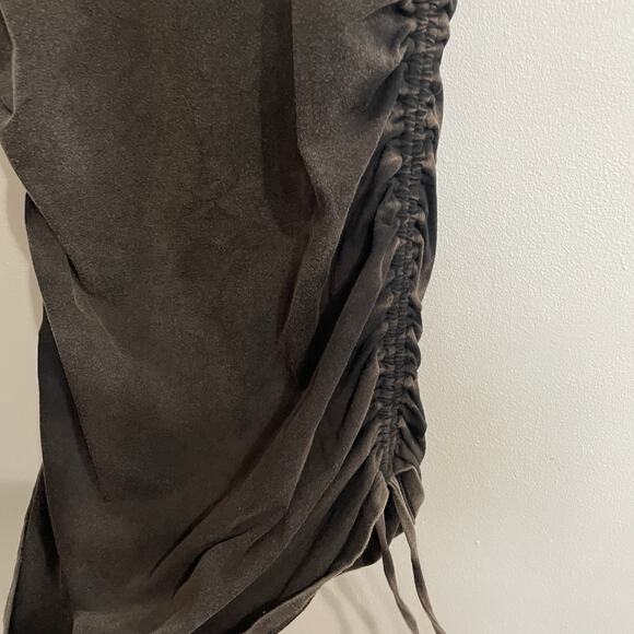 Victorias Secret PINK Dress Women Size Small Gray Ruched Sides Cotton Bodycon - Picture 3 of 9